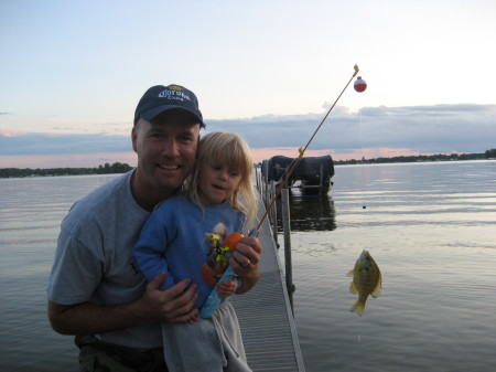 My daughter Elizabeth's first catch