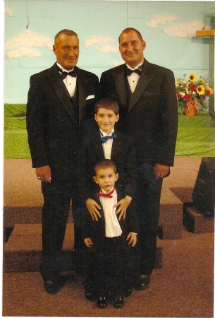 dad, buck, james & kyle, july 28, 2006