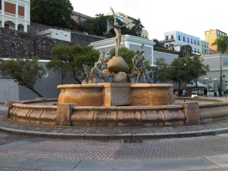 Fountain in the plaza