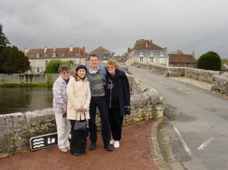 Richard and I with our mom and mum in France