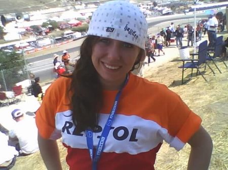 Brandi at the MotoGP race, 2008