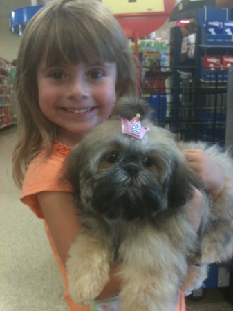 My niece Hannah and her dog