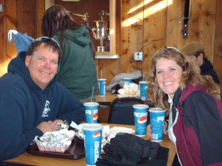 Rick and I at Ski lodge