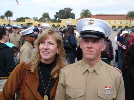 Me and my son, Matt at USMC Graduation