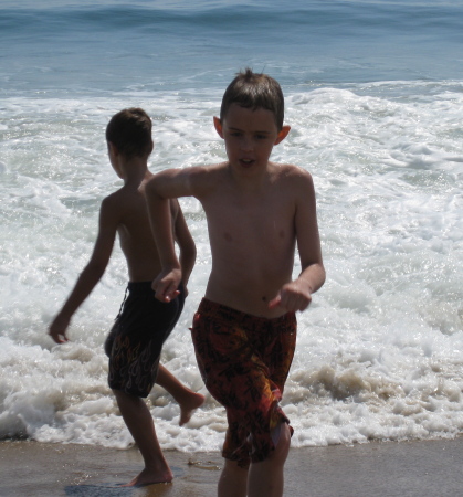 Michael at Salisbury Beach - Age 10