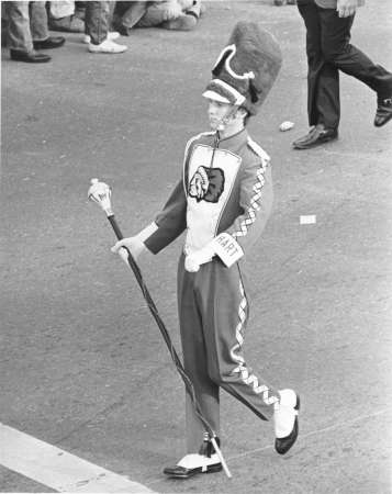 Mike-Hart Hgh School Band Drum Major 1973