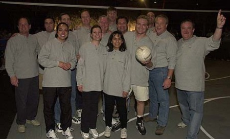 A Motley Volleyball Team