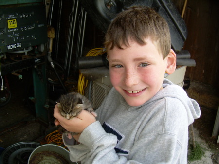 Tyler and baby kitty