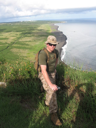 Iwo Jima from the top of Mount Suribachi