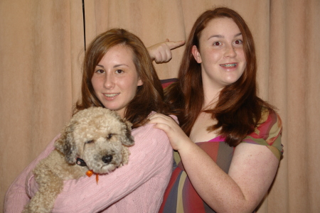 Alysha, Kelsey & our dog Sam