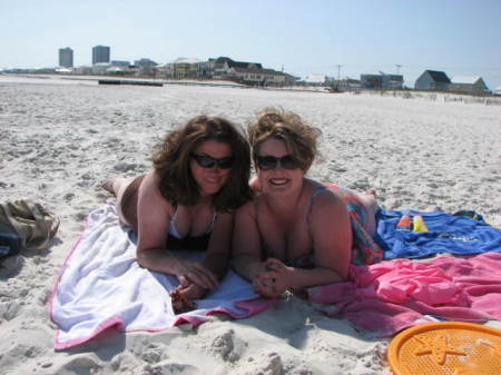 Angie and Tela at the beach!