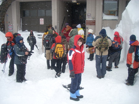 Son Sean Boy Scout trip at Mt Rainier