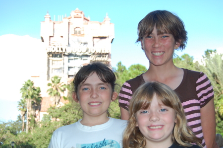 The girls at the Hollywood Tower Hotel