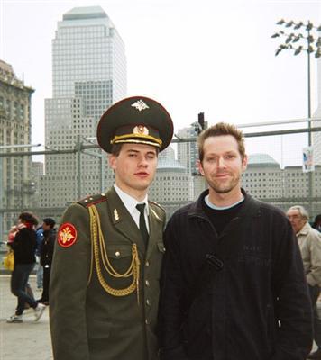 Outside rebuild of GroundZero with soldier