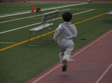 Jackson testing himself on the quarter mile