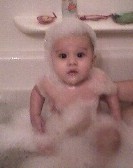 first bubble bath