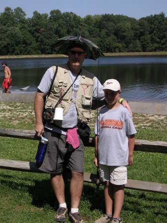 Mike & Ethan at scout camp