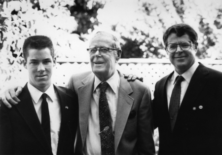 me, grandpa(Herbert H. Lauder)& dad (Kent) '89