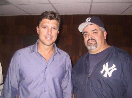 Me with Tino Martinez before a Yankee game