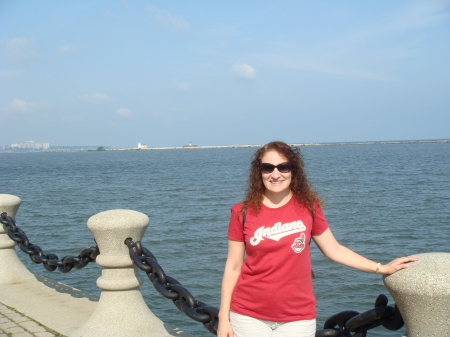 Me at Lake Erie in Cleveland