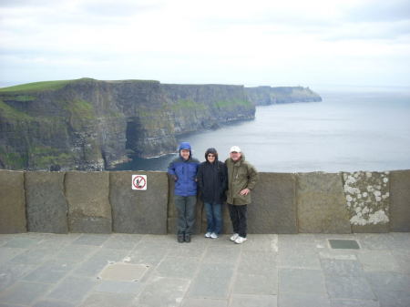 With my wife and son in Ireland 2008