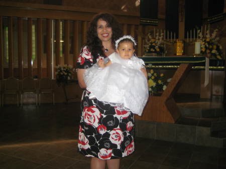 My baby cousin's baptismal