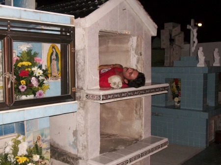 Julio asleep with the dead