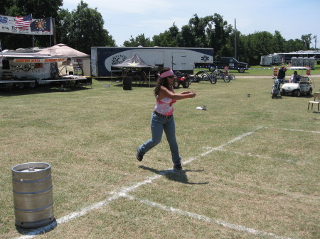 keg toss ,bike run in sparks ok.