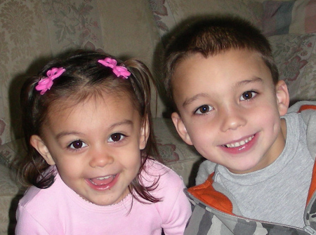 My grandchildren Jianna and Micah