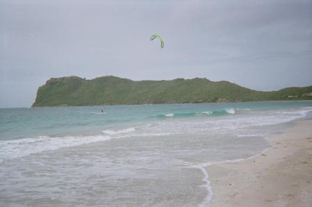 Kitesurfing in Saint Lucia at the Reef