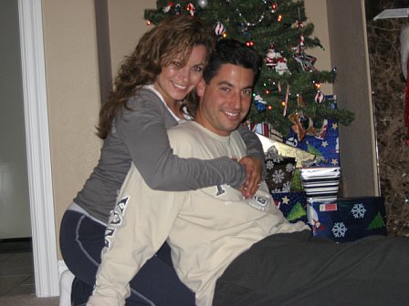 Me and my husband at Christmas