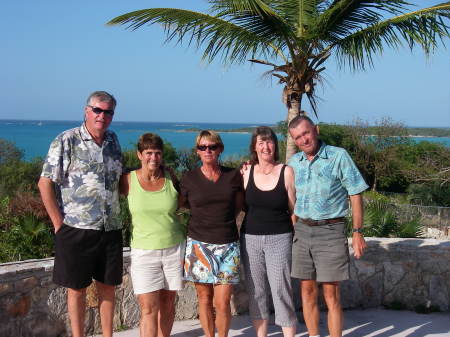 Nancy w/ friends in Georgetown, Bahamas