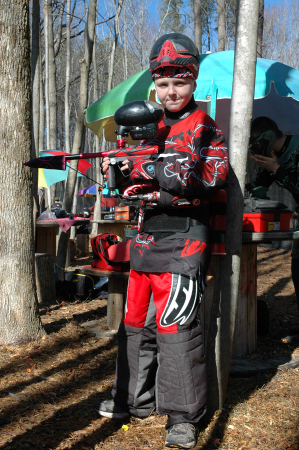 My youngest son, Sean, at Fox Paintball.