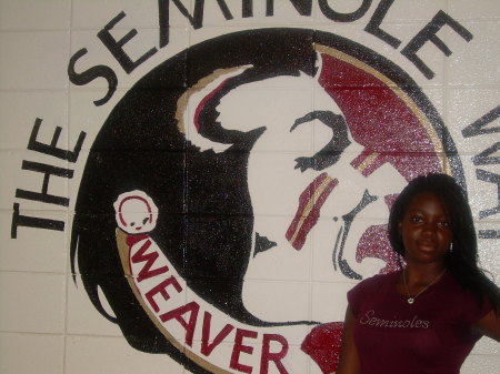 Taylor showing Seminole pride!