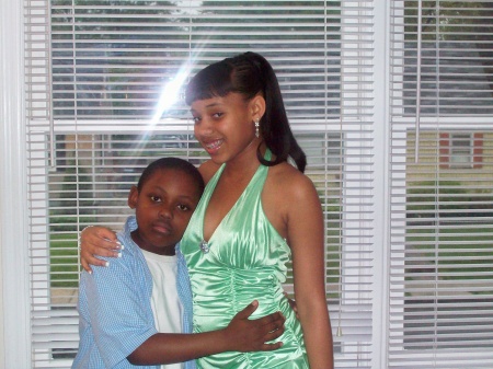 Shanice and Ty; 8th grade dance