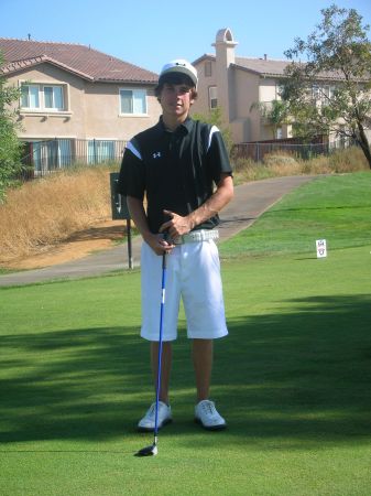 Michael on the golf course