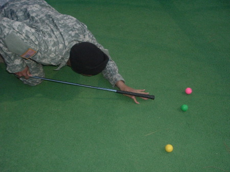 new game of pool maybe golf in Ft Jackson