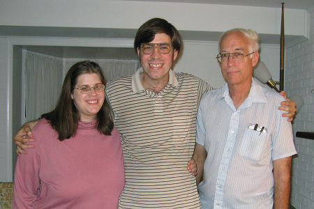 Allison with her husband and father-in-law
