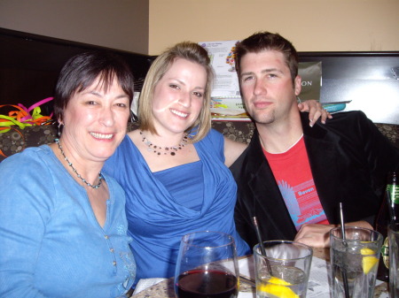 Daughter Kallie, son-in-law Josh and me