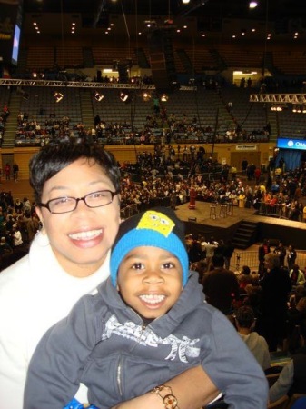 Joshua and Me at Obama Rally!