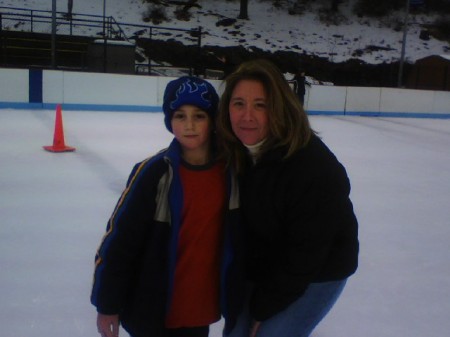 Jack and mom ice skating