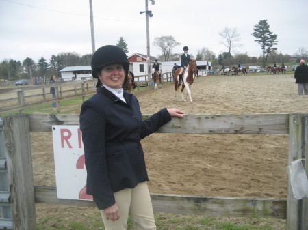 Me at the horse show in Woodstock, CT