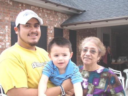 my son, grandson and mom (Mary) Feb. 2008