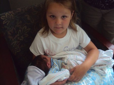 Kaitlyn and Her New Brother