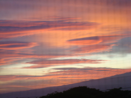 Red Sky at morning over Haleakala