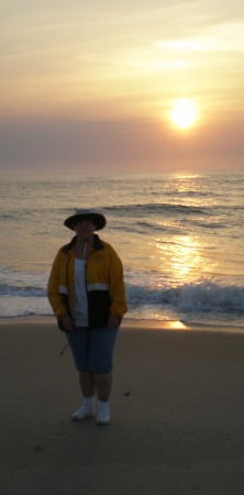 My wife Betty, at sun up.