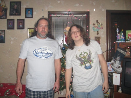 Ben and I(2 HIPPIES)christmas/2007