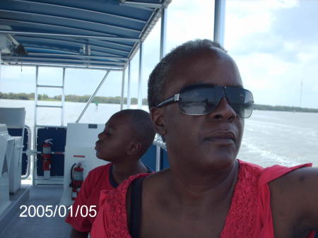 Justin and Yvonne in the Bay of Florida