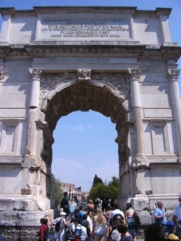 Arch of Titus, Rome.  Constructed 82 AD