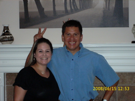 My oldest step-daughter Stephanie & my husband